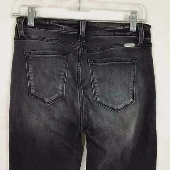 KanCan Women 27 Midrise Ankle Skinny Buttonfly Jeans Cotton Blend Stretch Black - Picture 1 of 9